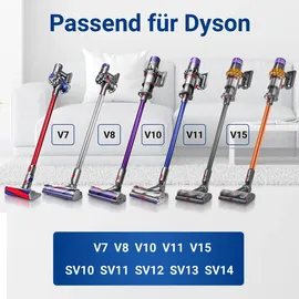 Vioks Staubsaugerrohr passend wie Dyson 967477-02 Teleskopstange für V8 SV10 Staubsauger - Silber