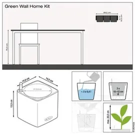 LECHUZA Green Wall Home Kit Color 48 x 15 x 14 cm weiß