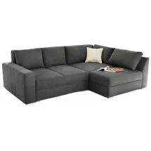 luma-home Ecksofa-Dauerschläfer Anthrazit & Couches, Wohnlandschaften, Ecksofas