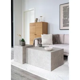 VCM Couchtisch DROP PRAGUE Marmor 80 x 40 x 60 cm