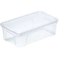 Mondex ROLLER Aufbewahrungsbox - mit Deckel - transparent - 6 Liter