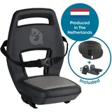 QIBBEL 6+ Junior bis 35 kg schwarz für Gepäckträger inkl. Fußstützen+Schutzplatten