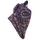 bgents Einstecktuch Handrolliertes Einstecktuch aus Seiden-Twill mit Paisley-Muster, Besondere Farbbrillanz lila