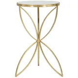 Mauro Ferretti Beistelltisch Schmetterling Ø 35x60 cm gold silber