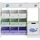 [en.casa] Kinderregal Søndreland 80 x 90 x 30 cm weiß türkis Aqua Dream Motiv