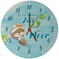 Speecheese Ottfried der Otter Wanduhr mit Spruch Es ist