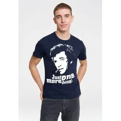 T-Shirt LOGOSHIRT "Columbo - Just One More Thing", Herren, Gr. 4XL, blau (dunkelblau), 100% Baumwolle, bedruckt, casual, normal, Rundhals, Kurzarm, Shirts, mit coolem Frontprint