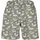 URBAN CLASSICS Badeshorts Urban Classics Pattern Swim Short Grün/Weiß XL