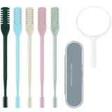 Nasal Hair Cutter Nasenhaartrimmer Frauen, 2-in-1 Nasenhaarschneider Nasierer Nasenhaar Rasierer für Herren Ohne Strom Hygienisch Manueller doppelseitiges Nasenhaarmesser (5 Colors, 5PCS)