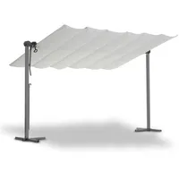 LECO Standmarkise Waved 400 x 250 cm grau
