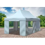 Faltpavillon Faltzelt Pavillon 3x6 Grau Gartenzelt Klappzelt Wasserdicht