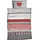 Casatex Herz-Karo Biber grau/rot 155 x 220 cm + 80 x 80 cm