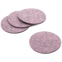 Untersetzer Alia Filz rose 4Stk 0,4cm 10,0cmØ