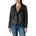 NOS Damen Caremmy Faux Leather Biker Noos Jacke Schwarz 54 EU 80