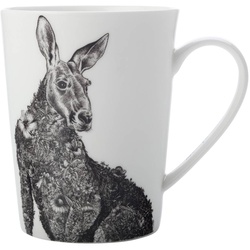 Maxwell & Williams Kaffeebecher Känguru Keramik Grau