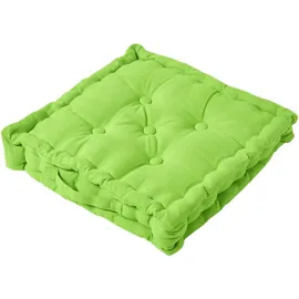 Homescapes Sitzkissen Grün, 50 X 50 cm, - Homescapes