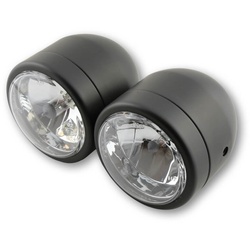 SHIN YO Scheinwerfer-Set, schwarz, Fern + Abblendlicht, schwarz