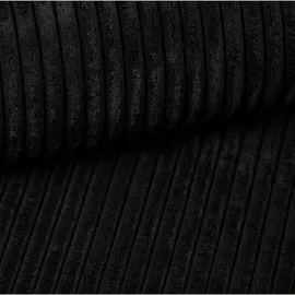 kaiser möbel Ecksofa Designer MODENA STUDIO stoff Dicker cord Poso Schwarz Links