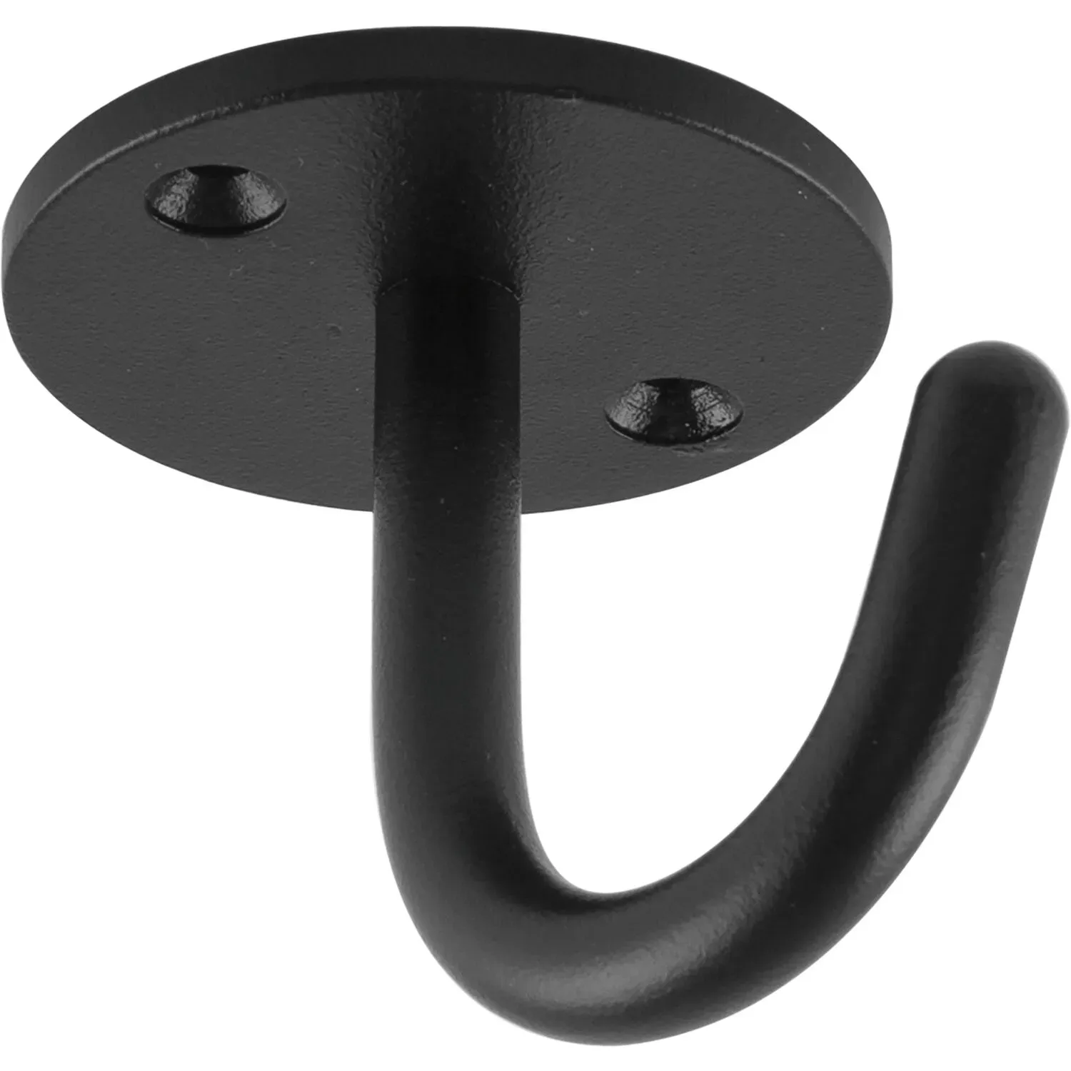 Einfach-Haken Delta Höhe 59 mm, Breite 71 mm, Stahl schwarz Feinstruktur