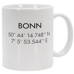 MOTIVISSO Tasse Bonn Koordinaten #1 weiß