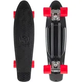 Star-Skateboard Skateboard STAR-SKATEBOARD Skate-/Longboards schwarz (schwarz/rot) Kinder Kicktail