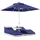 aea Gartenliege 200 x 206 x 60 cm Blau