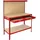 MonsterShop Werkbank Stahl/MDF 120 cm rot