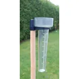 Fritz Göbel Regenmesser Aus Kunststoff mit Skala 1 - 35 mm, komplett mit Halter Regenmesser