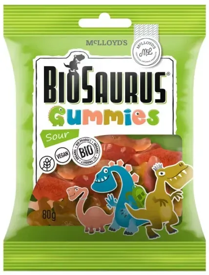 Biosaurus Fruchtgummies sauer bio