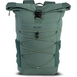 Heinrich Sieber Urban Rucksack Grau-Grün