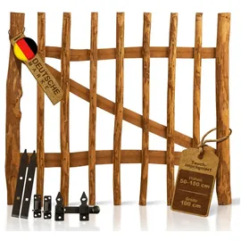 BooGardi Gartentor 100 x 90 cm Haselnuss/Holz