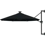 vidaXL Sonnenschirm Ø 300 cm Schwarz