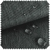 NOVELY® Oxford 350D Outdoor-Stoff im Leinen-Look - Mélange Polsterstoff - Wasserabweisende Meterware 1lfm (40 Anthrazit)