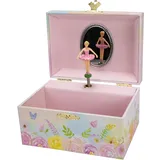 GICO Kinder Musik Schmuckkästchen für Mädchen Schmuckbox Ballerina Blumen - 92072