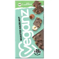 Veganz BIO Roasted Hazelnut - Vegane Schokolade mit gerösteten Haselnüssen Knackig Vegan