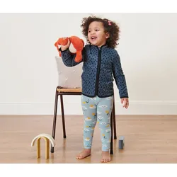 Tchibo - 2 Kleinkinder-Strickleggings - Herren - Gr. 122/128 - hellblau/jacquard