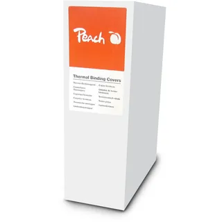 Peach PBT406-08 Thermobindemappe, A4, 120 Blätter, 80 g/m2, 80 Stück, weiß
