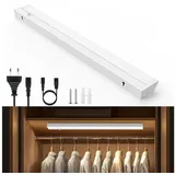 Tukrool Schrankleuchte LED Unterbauleuchte fest integriert,4000K LED-Leiste mit Schalter, Weiß, LED fest integriert, 4000K, Schrankleuchte Weiß,Hellgrau/Beige/Weiß/Dunkelgrau/Ersatzteile