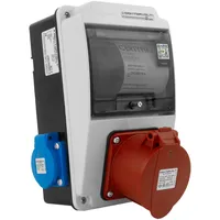 Doktorvolt Wandverteiler XS-S 32A 2x230V IP44 Stromverteiler Komplett Verdrahtet