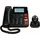 Fysic FX3960 - 'Schnurgebundenes Telefon mit Anrufbeantworter und kabellosem SOS paniekknop, zwart, Schwarz