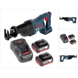 Bosch GSA 18 V-Li ohne Akku inkl. 2 x 4,0 Ah + Ladegerät