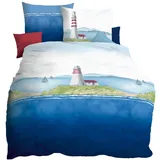 KAEPPEL Lighthouse Marine Blau 135 x 200 cm + 80 x 80 cm