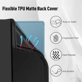 Fintie Tastatur Hülle für Samsung Galaxy Tab S6 Lite 10,4 Zoll 2024/2022/2020 Tablet mit Magnetisch Abnehmbarer Deutscher Tastatur und Touchpad Keyboard, Schwarz