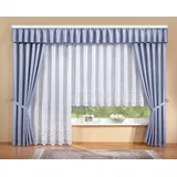 Stickereien Plauen Gardine Alena (1 St), Kräuselband, transparent, veredelt mit echter Plauener Spitze Stickerei weiß 450 cm x 175 cm