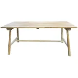 Möbilia Gartentisch 180 x 90 x 77 cm Beige