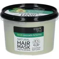 Organic Shop Masque Réparateur Naturel pour Cheveux Avocat & Miel 250 ml