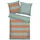 Tom Tailor BOLD STRIPES Orange/Türkis 135 x 200 cm + 80 x 80 cm