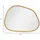 Homcom Asymmetrischer Wandspiegel 80 x 60 cm Beige