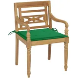 vidaXL Batavia-Stühle mit Kissen 8 Stk. Massivholz Teak