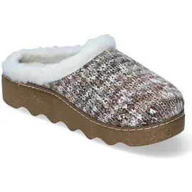 ROHDE Damen Clog Warmfutter Pantolette Textil Strickoptik kuschelig Foggia-D 6116, Größe:40 EU,